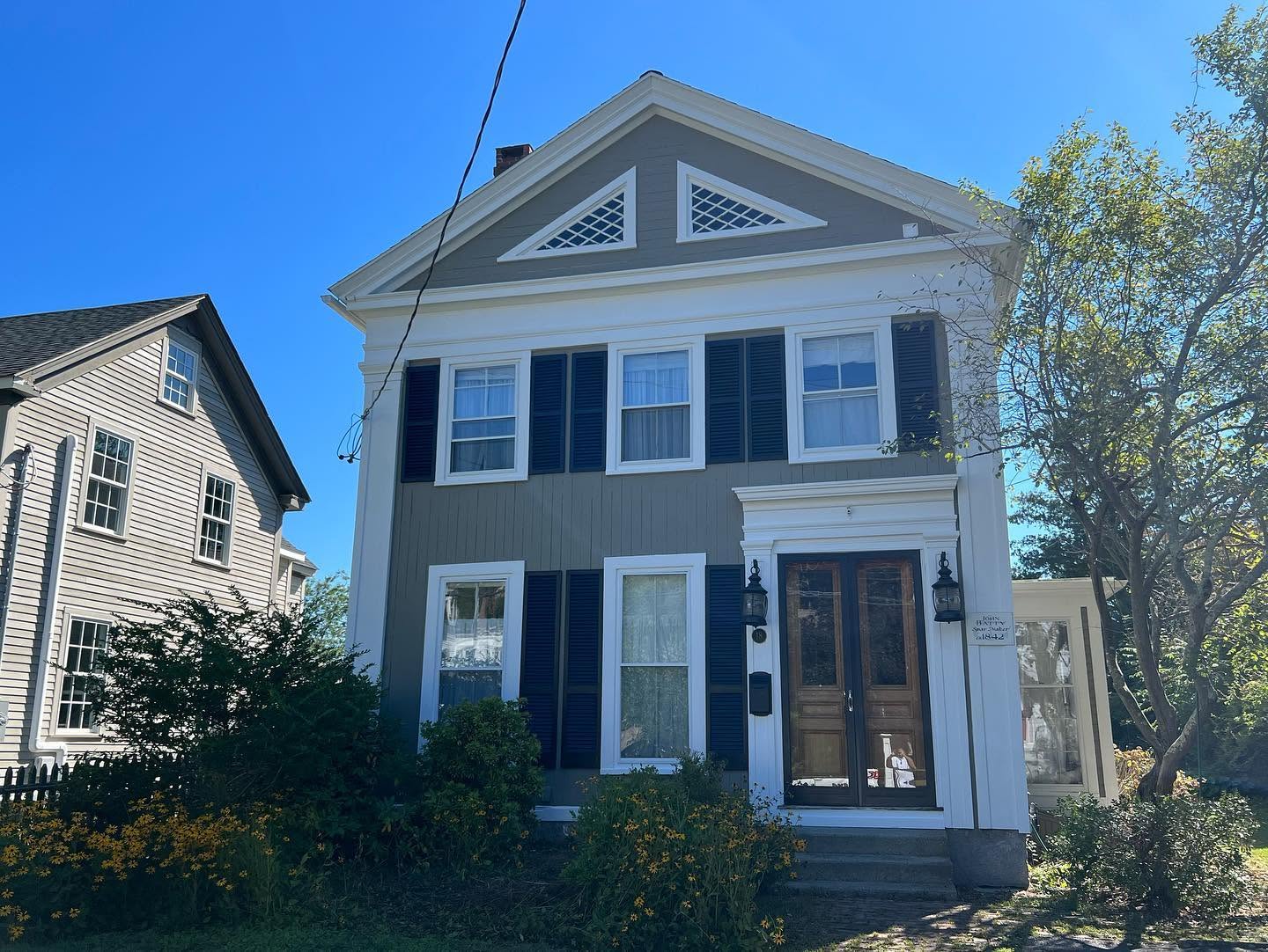 Completed home exterior painting in Mystic Connecticut