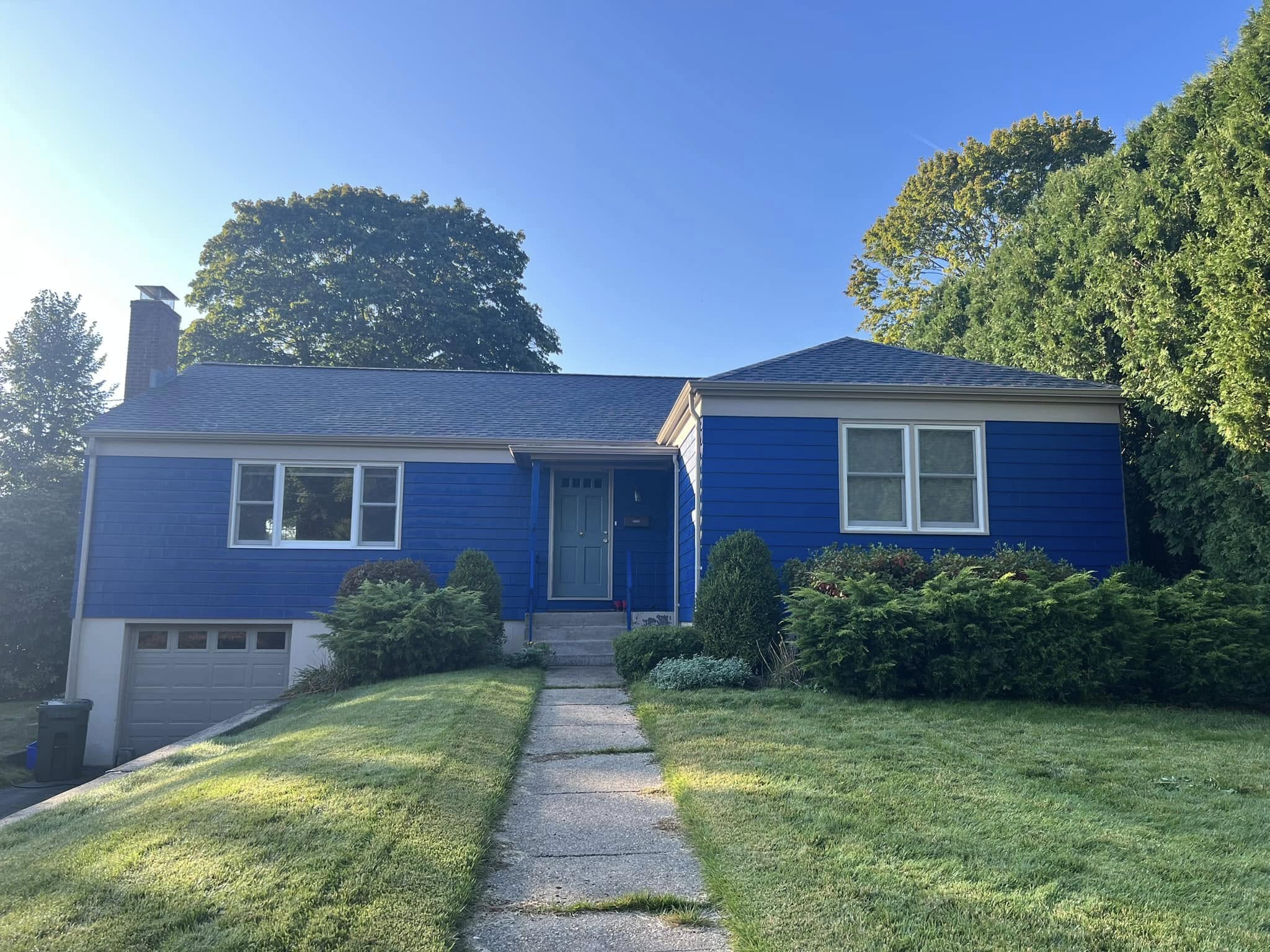 New London exterior painting project after