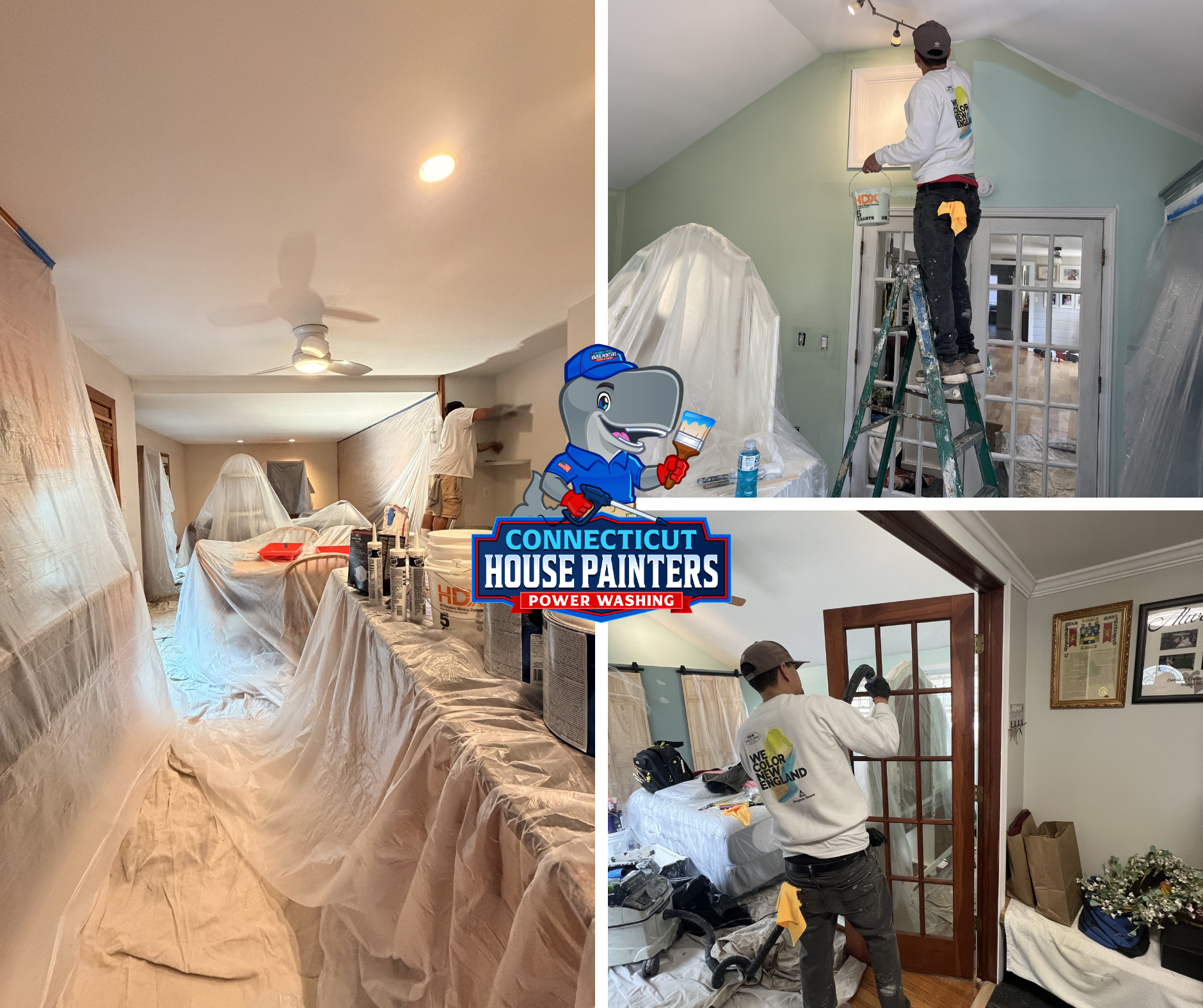 Interior painting preparation in Colchester Connecticut